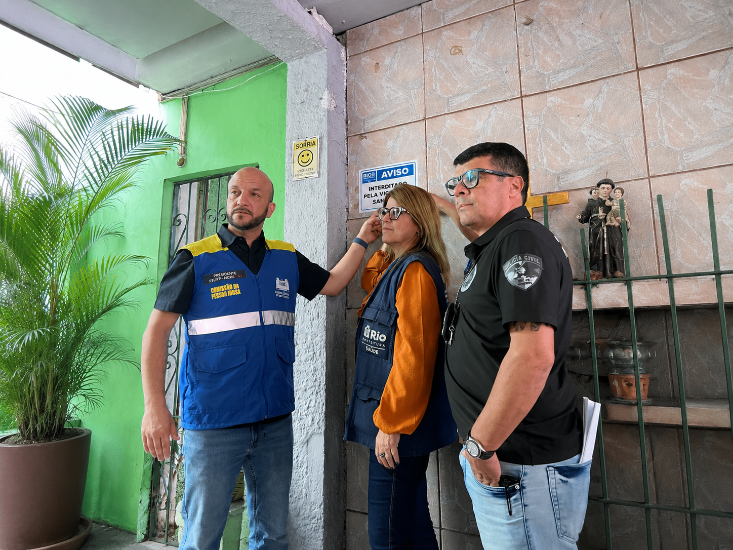 Felipe Michel participa de fiscalização em instituição de longa permanência para idosos